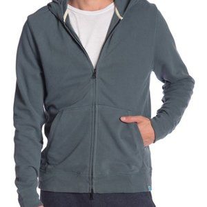 JASON SCOTT zipper front hoodie sweatshirt size large